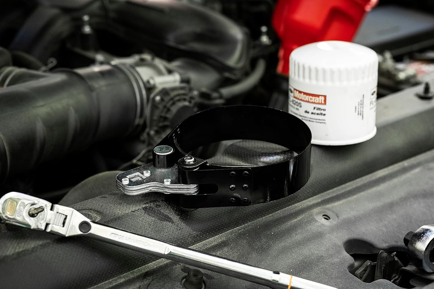 Alloy Steel Oil Filter Wrench 4-1/2″ to 5-1/4″ – Ergonomic Design for Easy Use