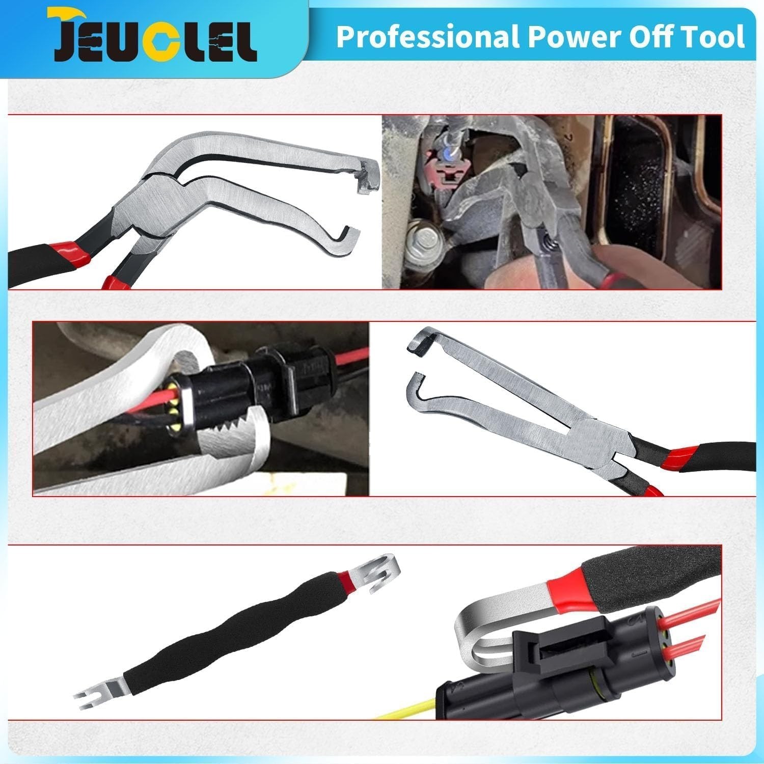 Ergonomic Electrical Plug Pliers with Dual-End Design – 3 Pieces for Efficiency