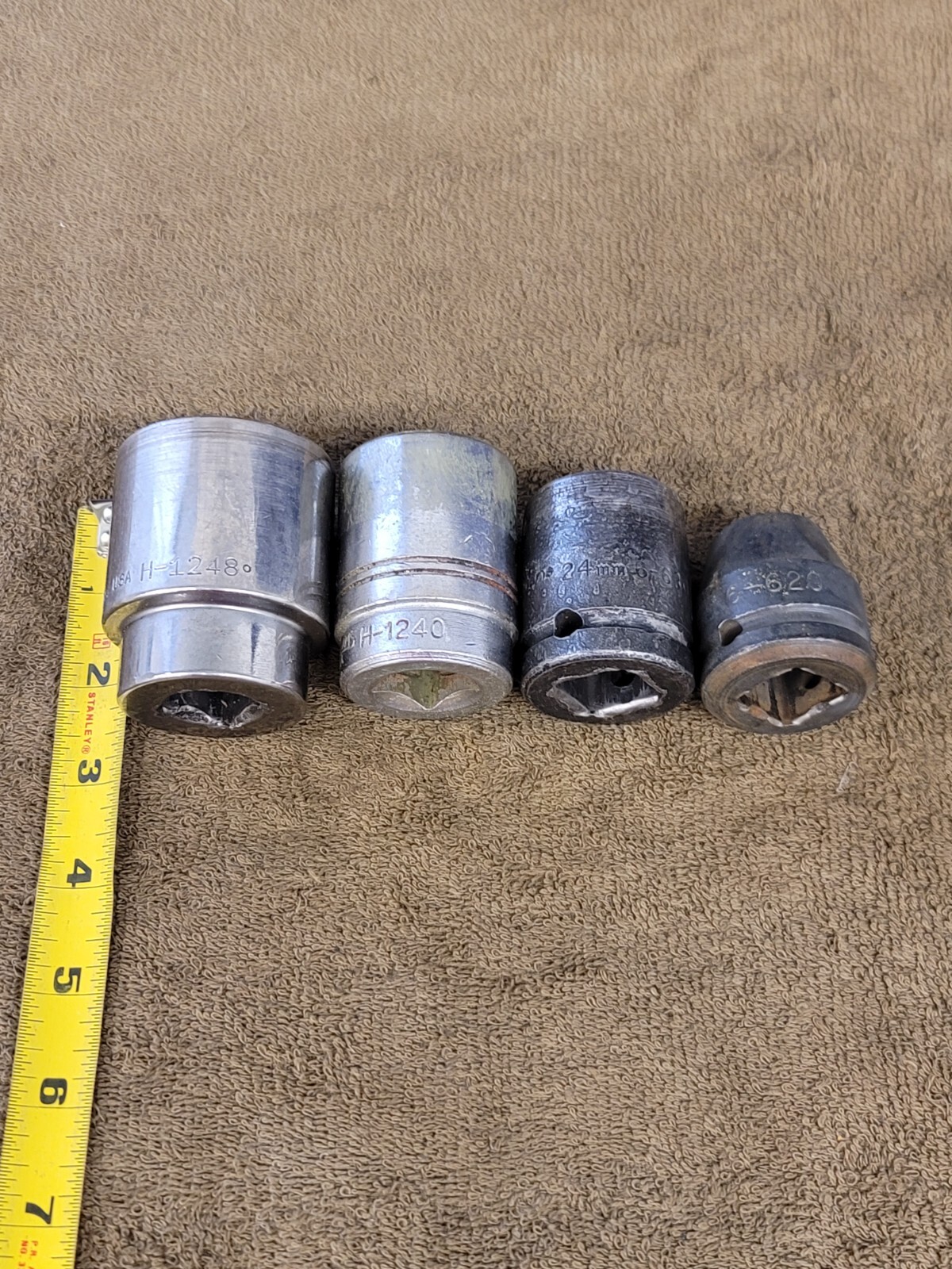 4 Williams Sockets H-1248 3/4″ Drive Sae 1-1/2 1-1/4 15/16 5/8 Set USA