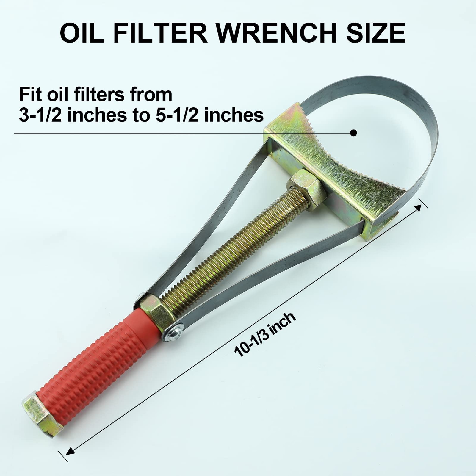 Oil Filter Wrench Removal Tool Heavy Duty Adjustable Strap 915 Cm Diameter For T