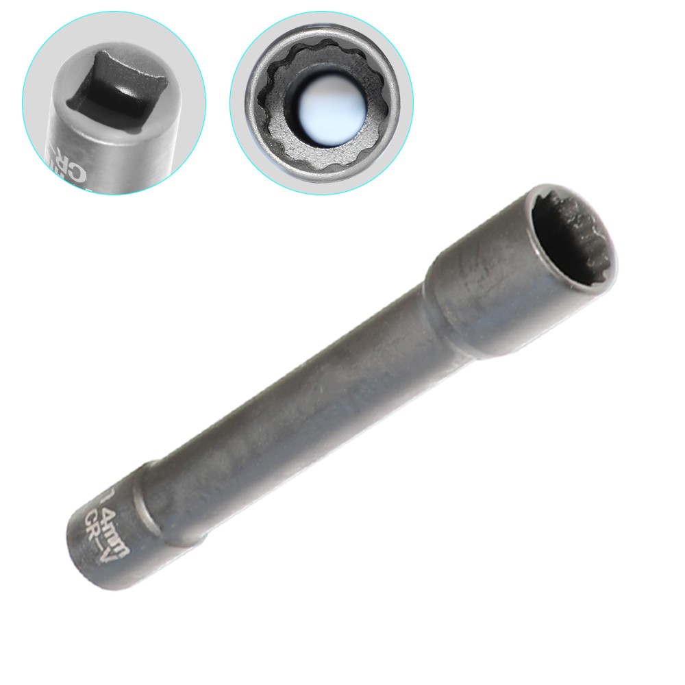 5pcs 3/8» Drive 12 Point Extra Deep Socket Set 8-14mm For BMW Mercedes Benz