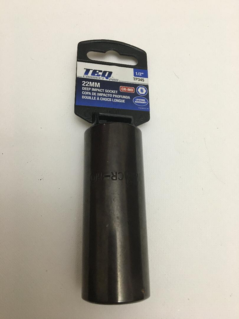 TEQ Correct Professional TP345 Impact 22mm Socket, Deep