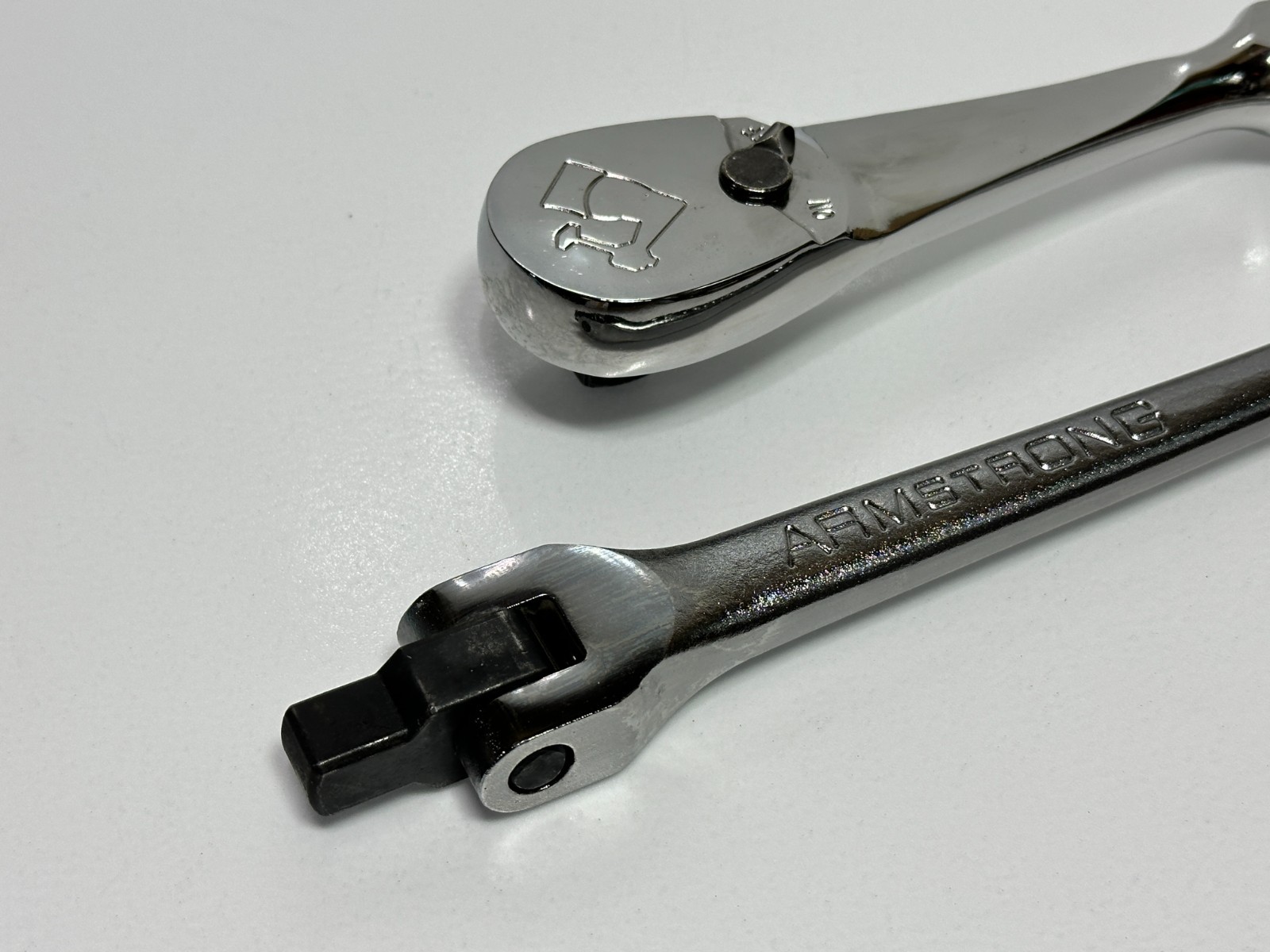 Armstrong Tools USA 12-992 Full Polish Chrome Ratchet w/ Breaker Bar 1/2″ Drive