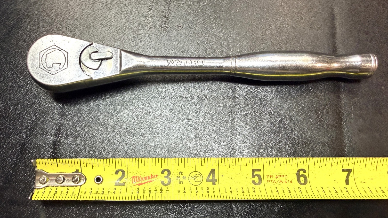 MATCO TOOLS BR8T Standard Handle 3/8″ Drive 8″ Long Ratchet USA