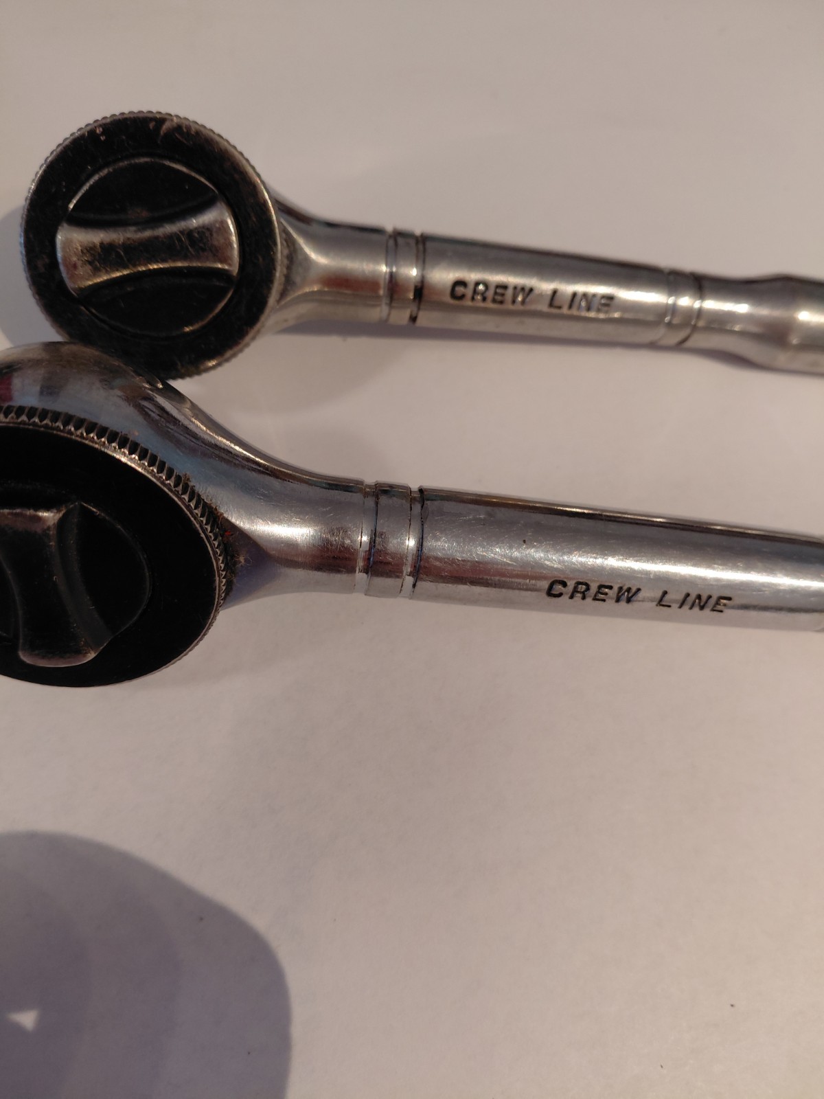 Set of 2 Crew Line Chorome Vanadium Dr Rachet Wrenches 1/2 and 3/8