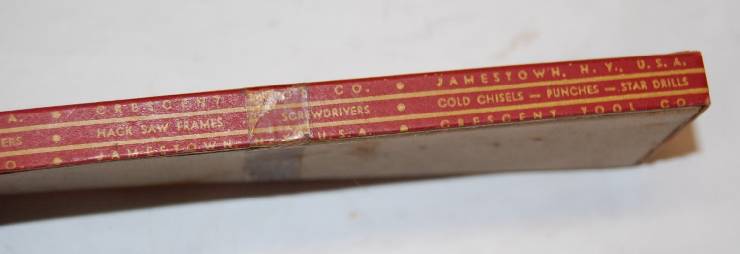Vintage Crescent Tool Co 6″ Adjustable Wrench Empty Box AC16 Jamestown NY USA