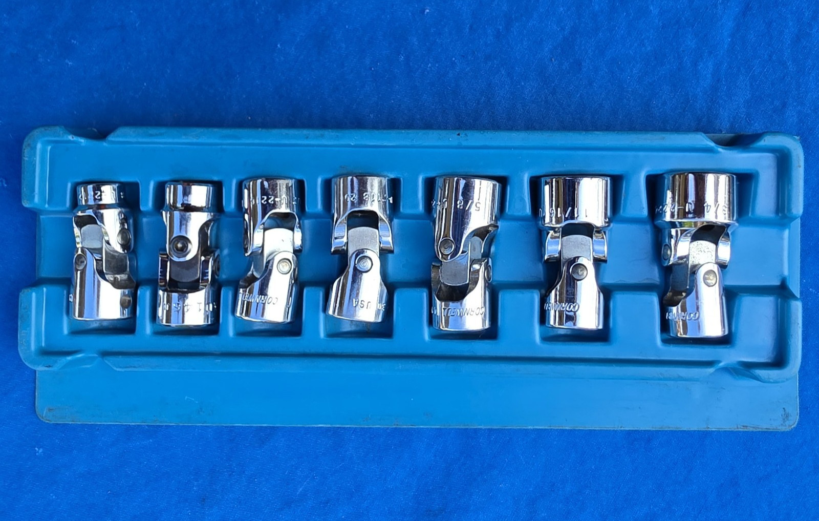 Cornwell 7pc SAE 3/8-3/4 Chrome Universal Swivel Socket Set 3/8″ Drive Mixed