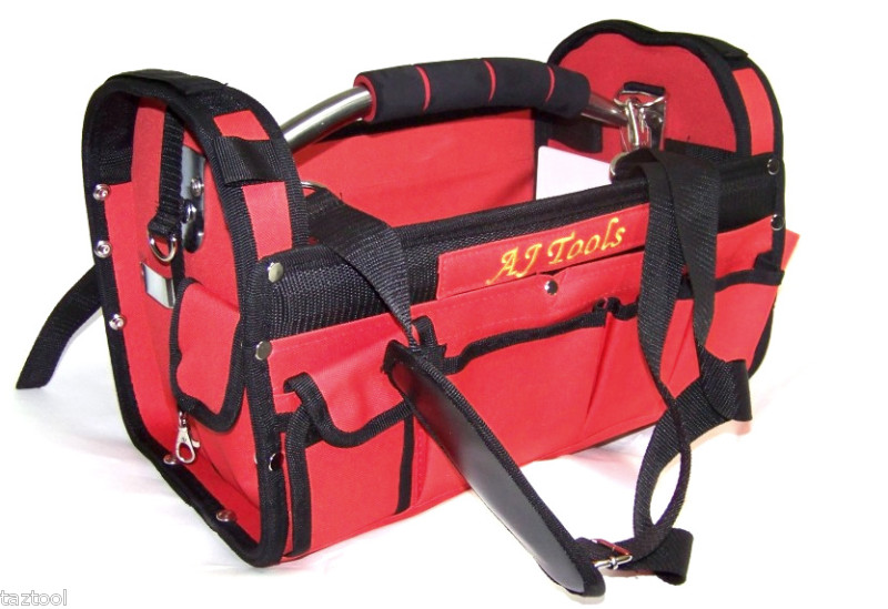 Heavy duty Canvas Mechanic Electrician Tool Bag 15 Pockets Carry Bag Tools