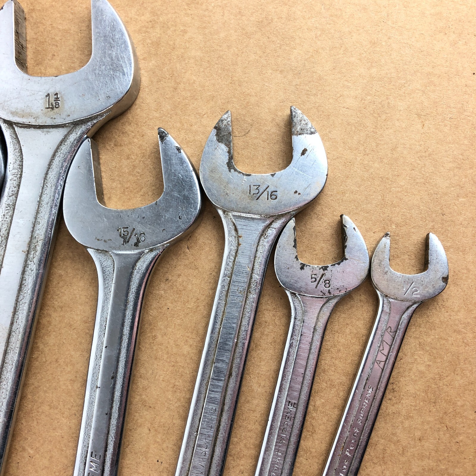 Blue-Point USA Double Open End Wrench Set 1/2″ to 1-3/8″ S Series Supreme Marks