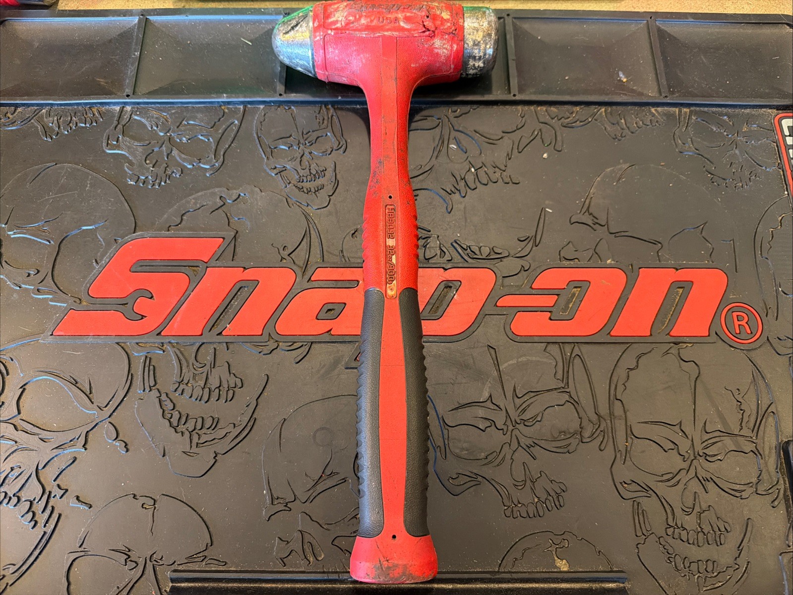 Snap-On Tools HBBD32 Red Ball Peen Dead Blow Hammer 32 Ounce. USA