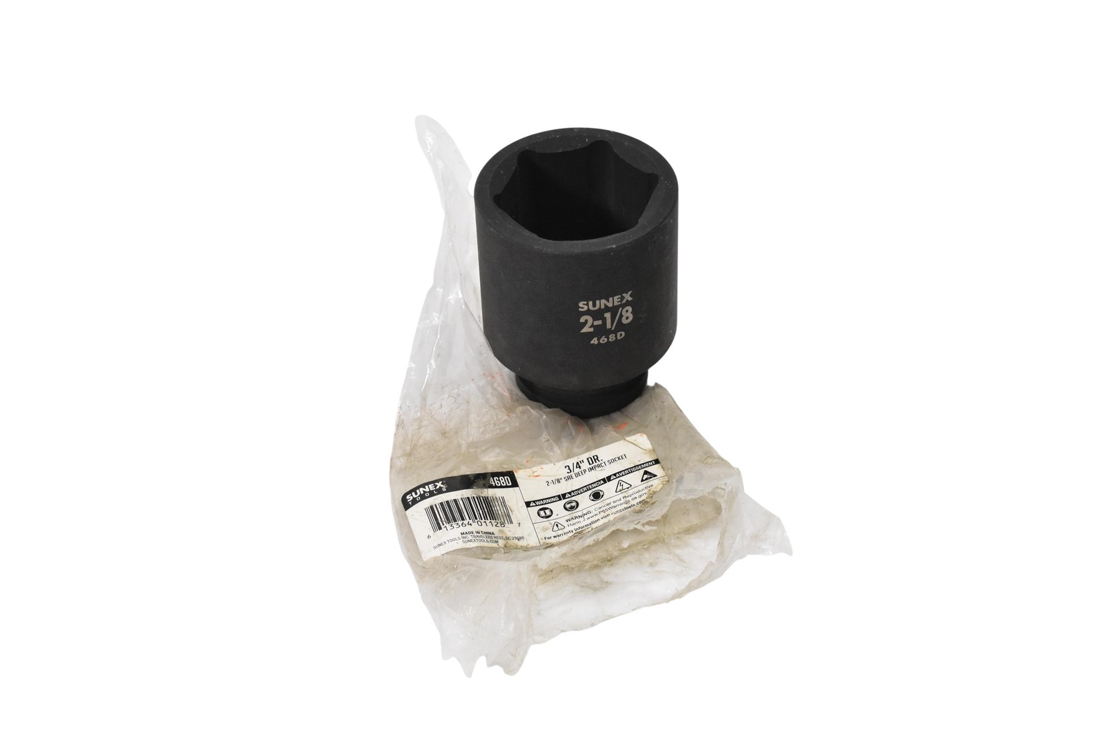 Sunex Tools 468D 2-1/8 in SAE Deep Impact Socket 3/4 in Drive 6-Point Deep Well