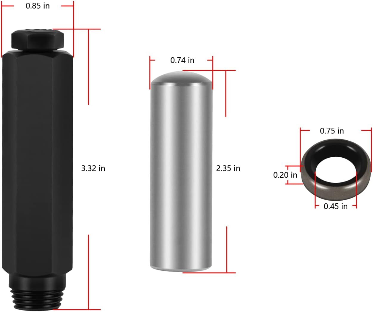 Transmission Shifter Seal Remover Installer Tool w Seal For GM Chevy 4L60E 4L80E