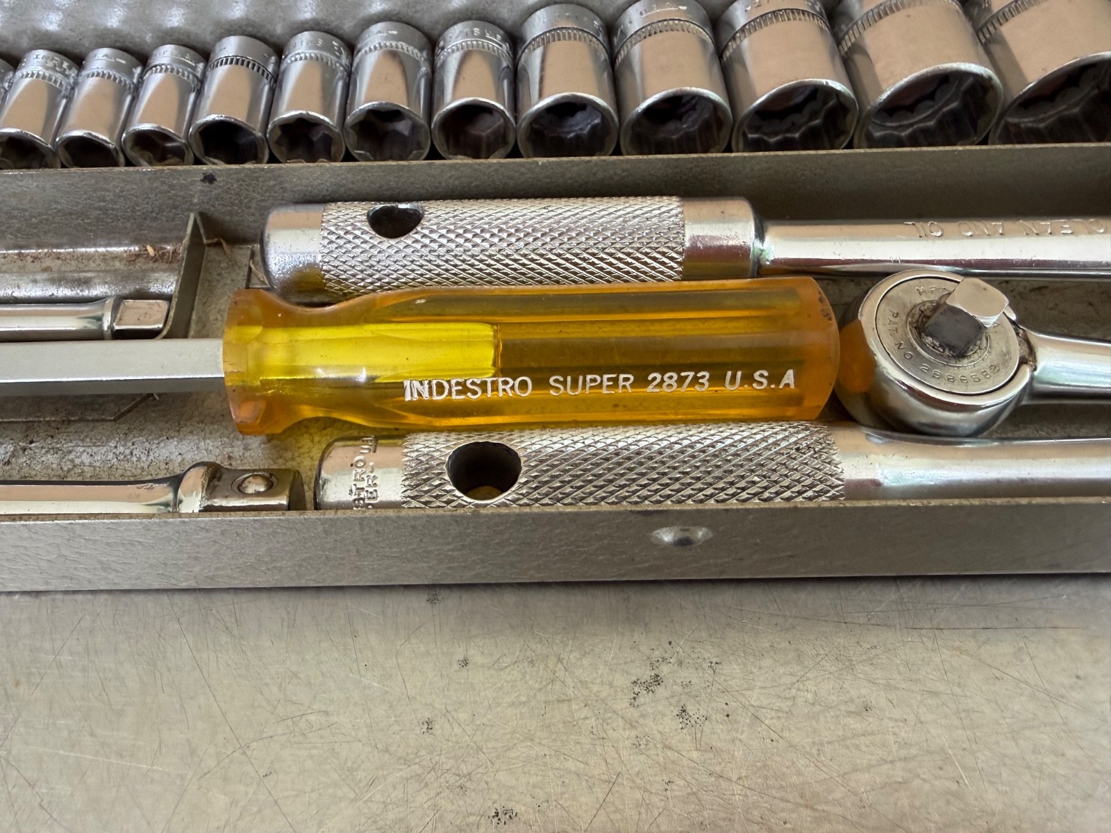 Vintage Indestro Tools USA Drive Socket Set G-20