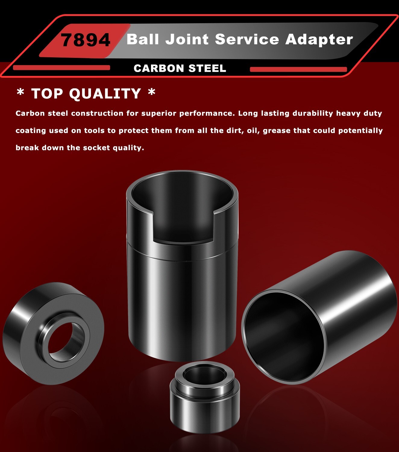 For Jeep & Dodge Ball Joint Service Adapter, 4PCS Upper Lower Ball Joint Press😎