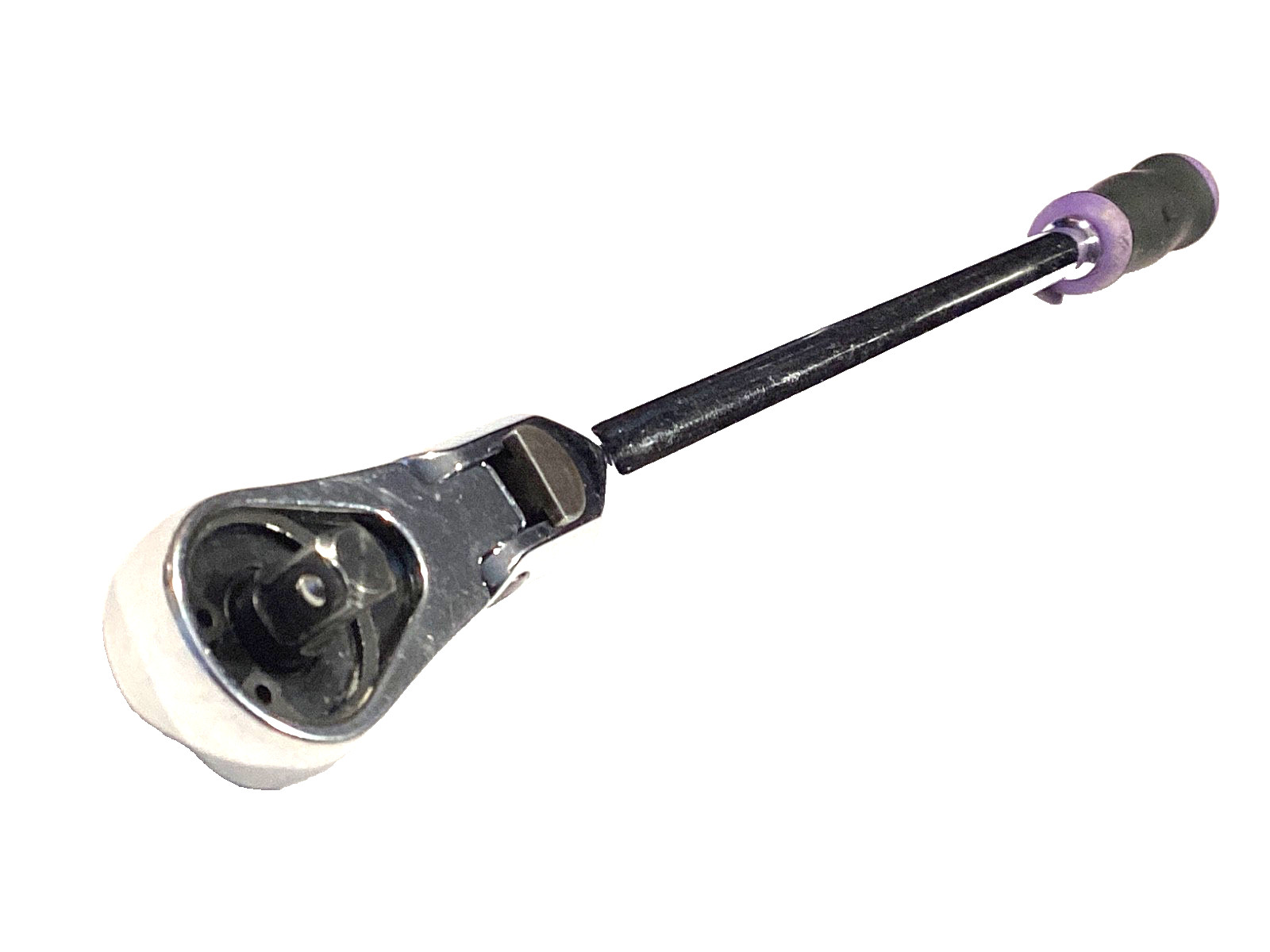 Matco Tools 1/4” Drive Purple Soft Grip EXTRA Long Snap Lock Flex Head Ratchet
