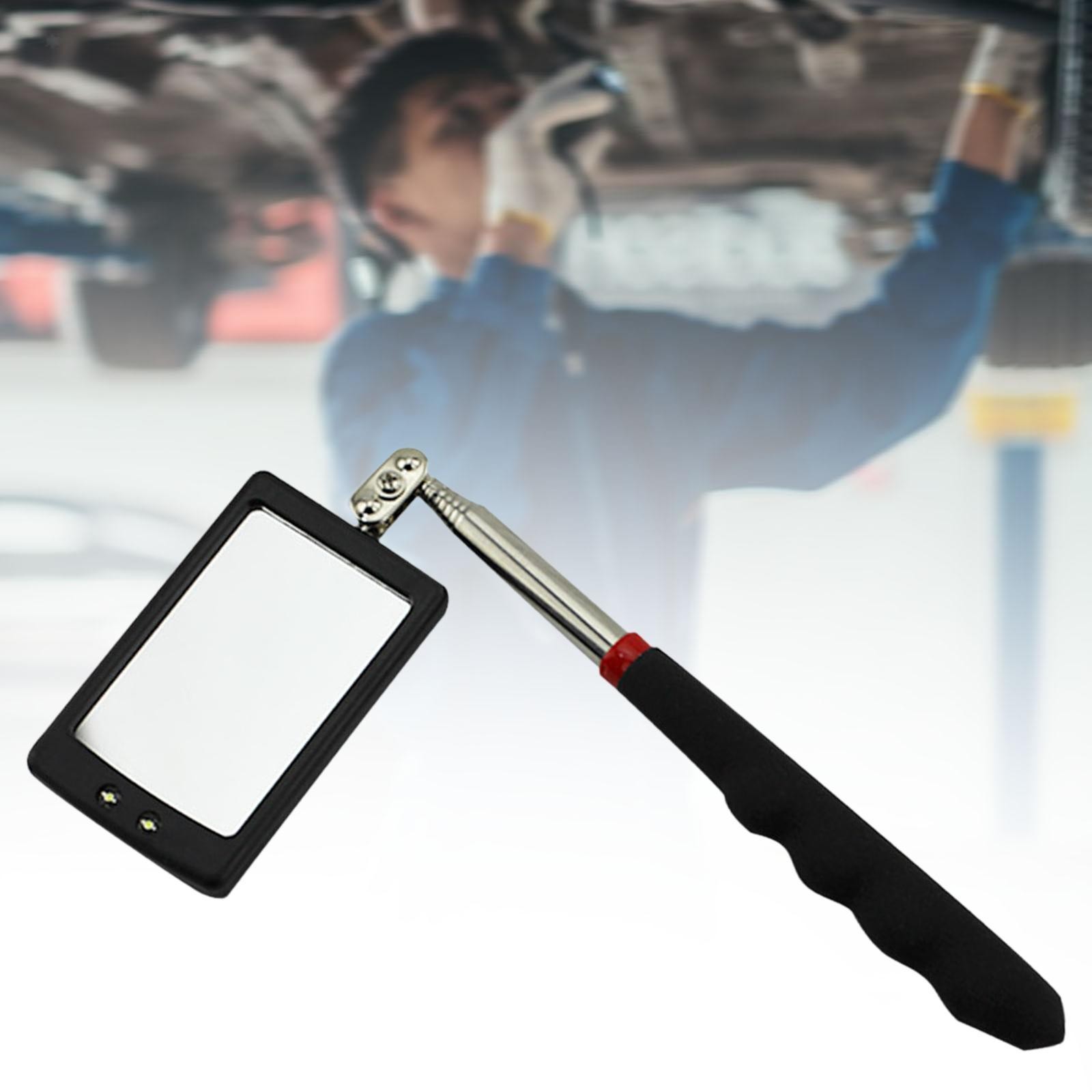 Car Inspection Mirror Extendable LED Lighted for Industrial Mechanics