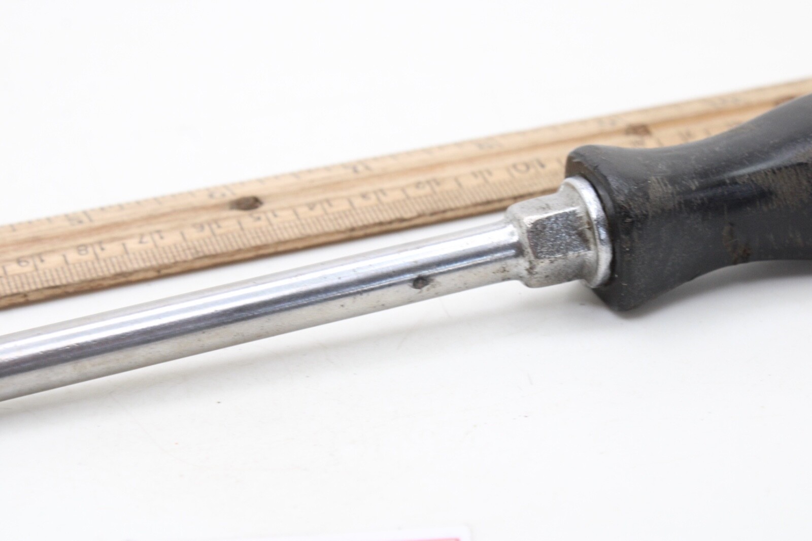 Snap-on SSD8 3/8″x12.5″ Flat/Slotted Black Hard Handle Screwdriver USA