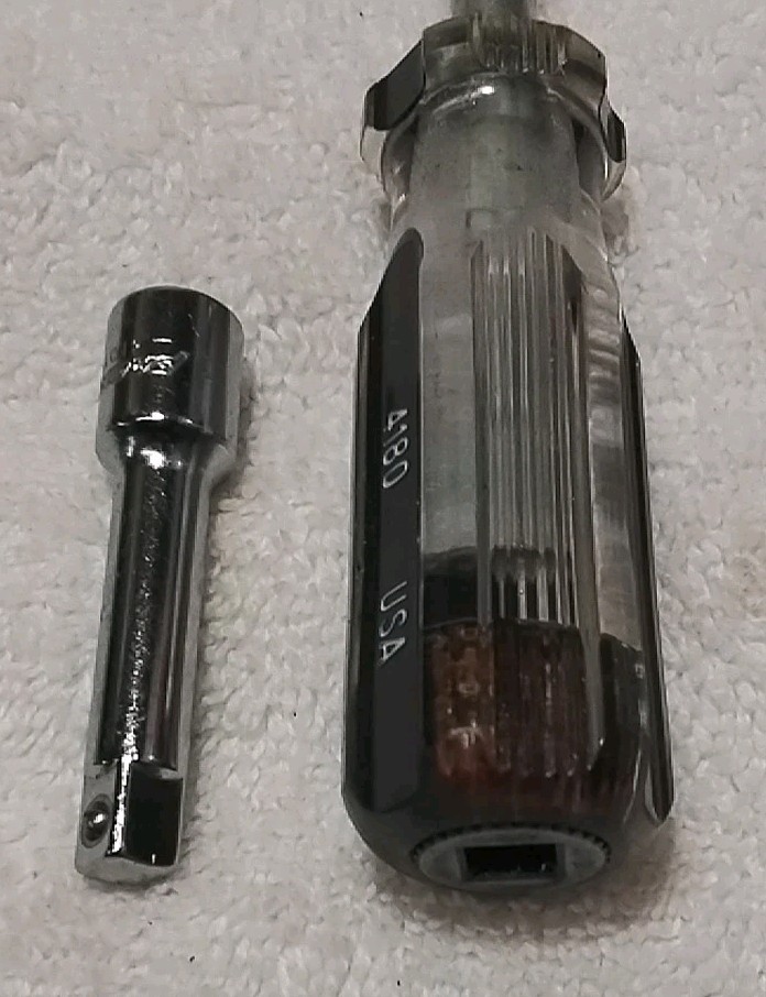 2pc PROAMERCIAN 1/4″4180 SPINNER & 1/4″ 4102 2″ EXTENSION USA 🇺🇸