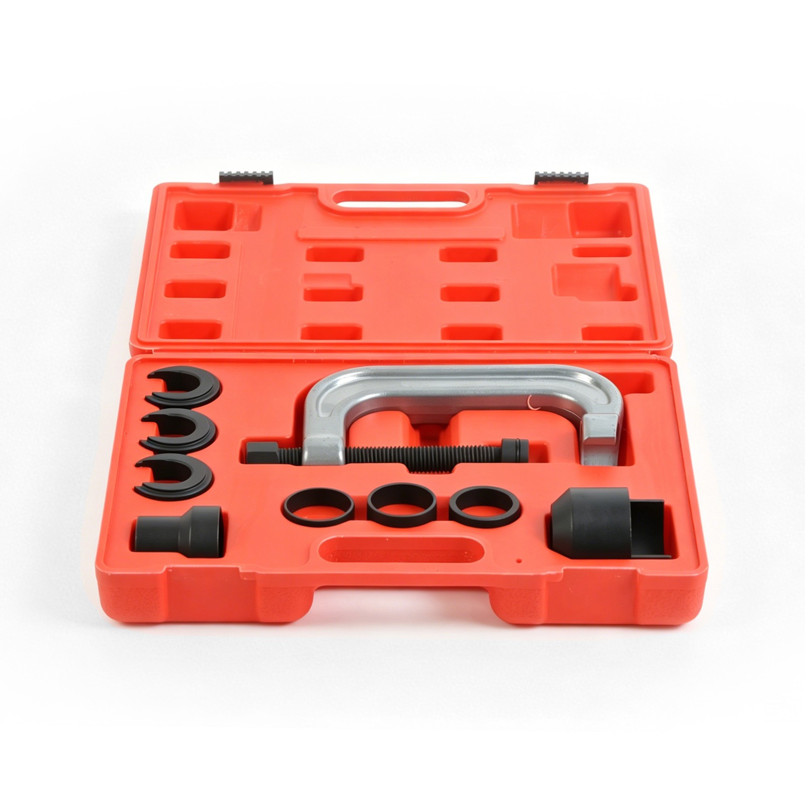 13Pc Upper Control Arm Bushing Service Tool Kit Forged C-Frame Press Service Set