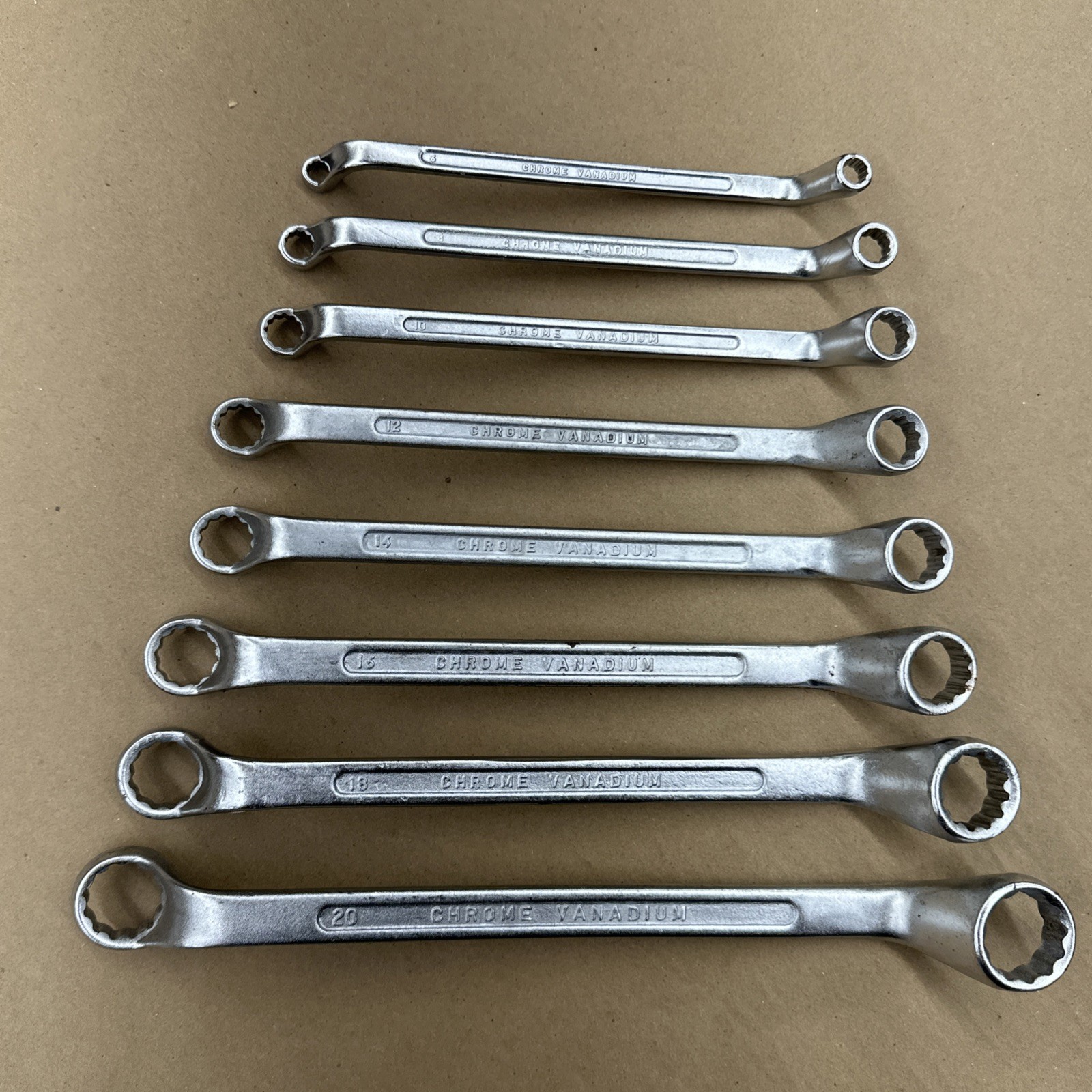 DIN 838 – 8 Piece Metric Offset Double Box Wrench Set 6mm-22mm Germany