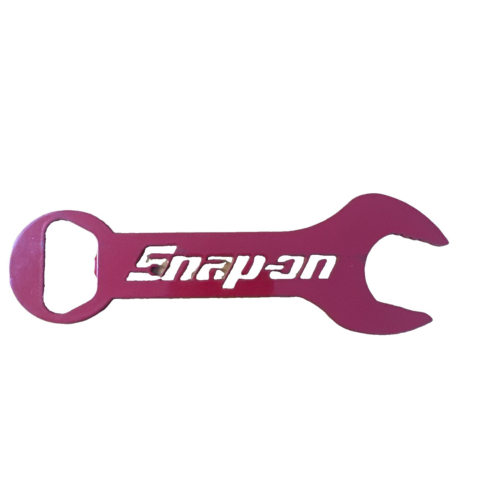 Snap-On Metal Bottle Opener/Wrench Flat Red Color – Laser Cut
