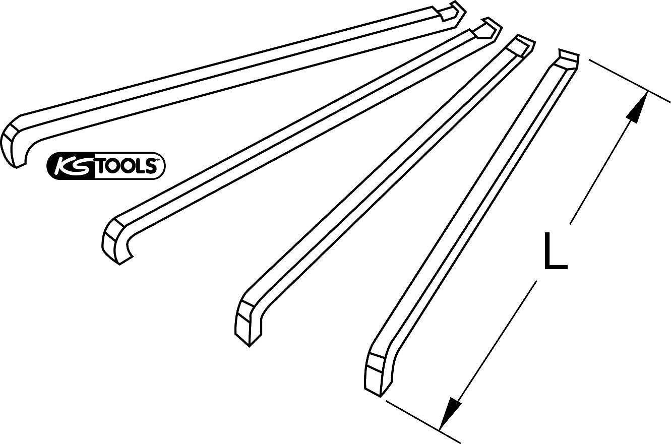 655.0011 puller hook set for ball bearing puller, 4 pieces ISO 6000
