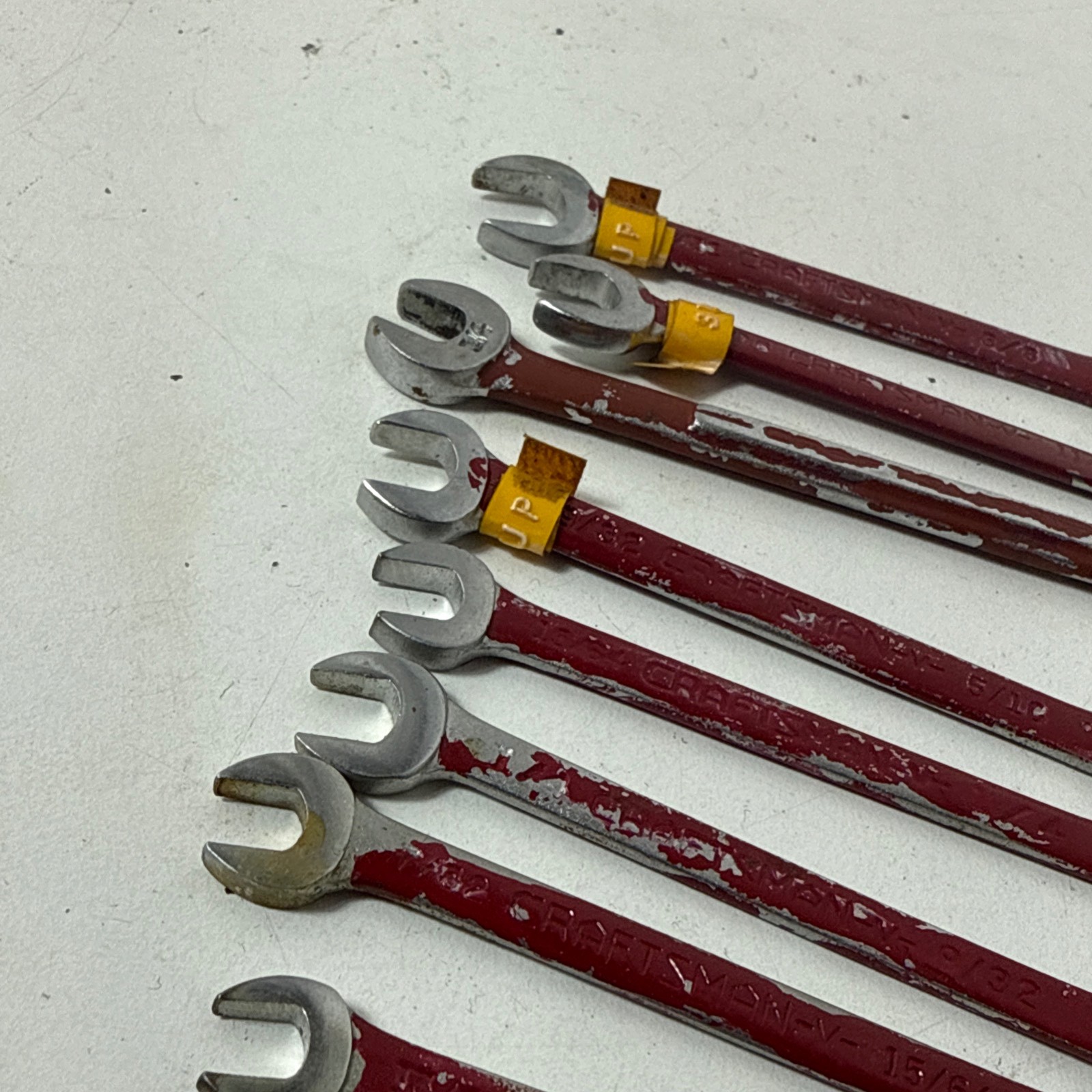 craftsman 13/64 -3/8 wrench lot small lot of 8 total. painted