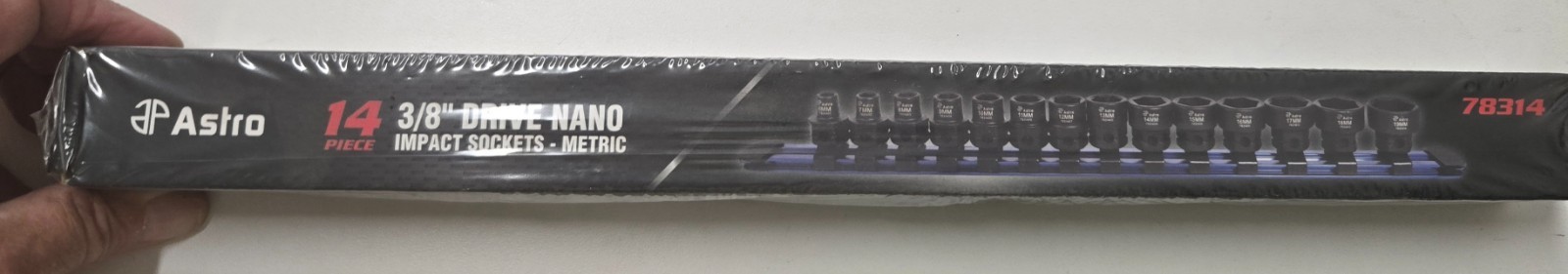 Astro Tools 78319 19pc 3/8in Nano Impact Socket Set 6-24mm No Skip