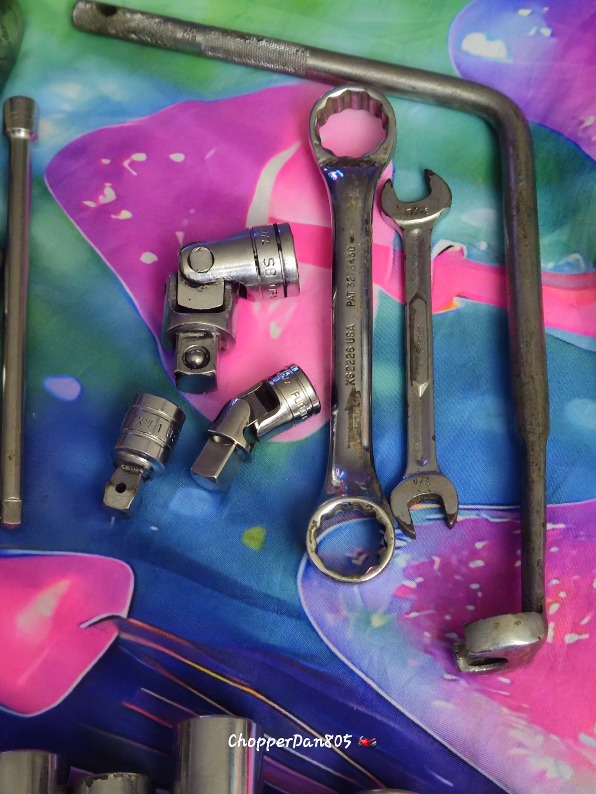 Vintage 82pc. Snap-On Sockets, Wrenches, Swivel, Torque, Flex-Head, SAE / Metric