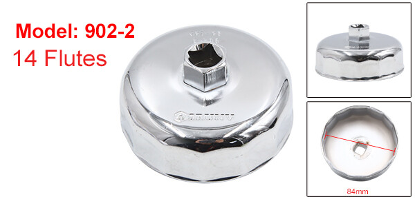ONE 83-84mm 14 Flutes Car Oil Filter Cap Wrench Socket Remover Tool Universal