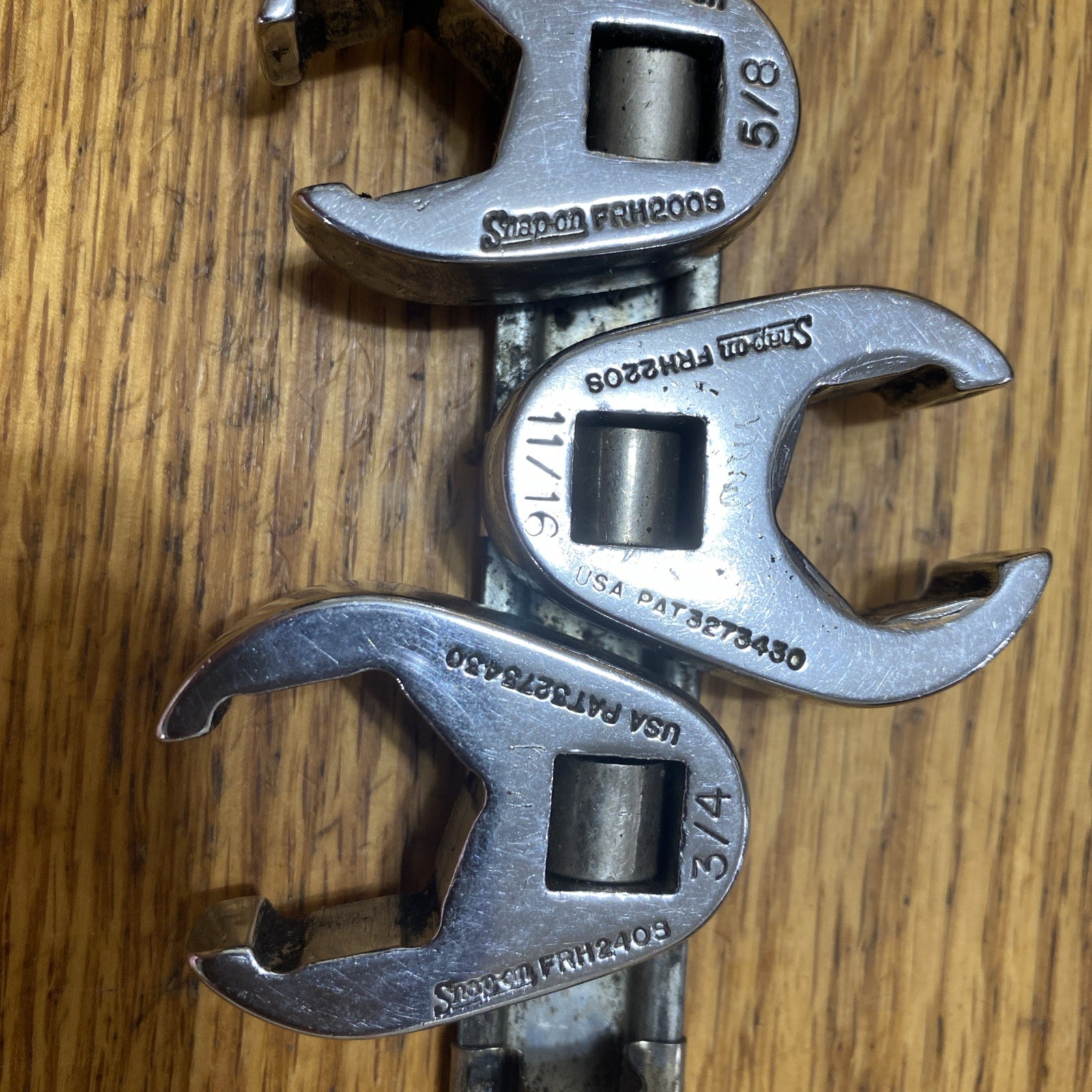 Snap-On Tools SAE Open-End Flare Nut Crowfoot Wrench Set 6 Piece, 3/8″- 3/4”