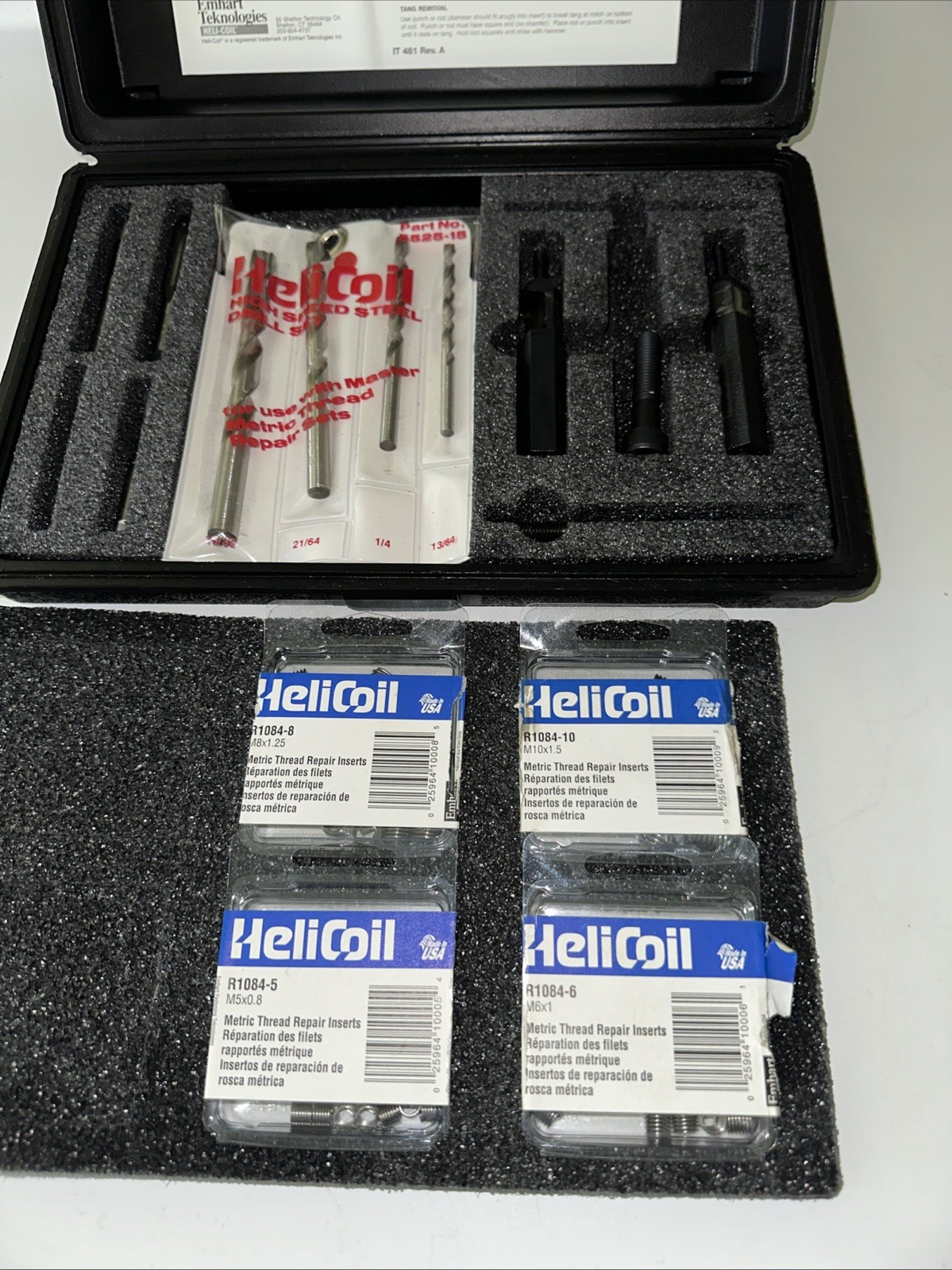 4937-150 Helicoil Metric Master Thread Repair Kit Used See Pictures