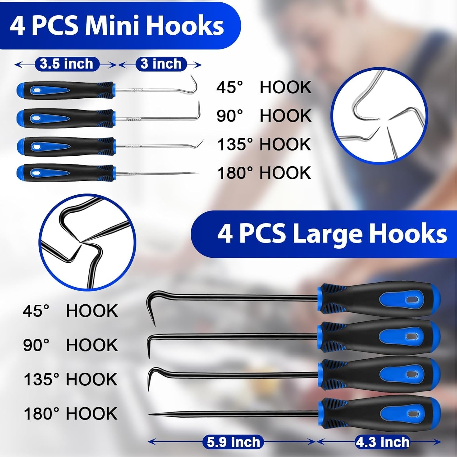 17 Pcs Hook and Pick Set Auto Trim Removal Tool Kit,Clip Plier Remover Tool G…