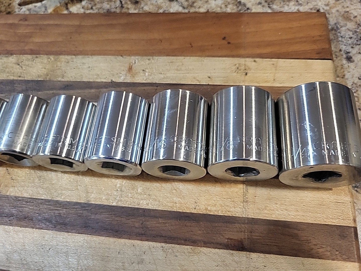 Craftsman 13 Pc. SAE Shallow Socket Set 1/2″ Dr. 12 Pt. 7/16″ to 1-1/4″ 🇺🇸