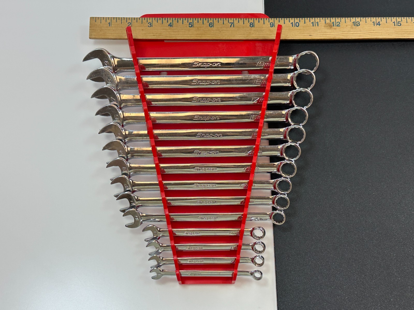 🇺🇸 Snap On Tools USA 14pc Metric 6-19mm Combination Wrench Set OEXM710 + 6-9mm