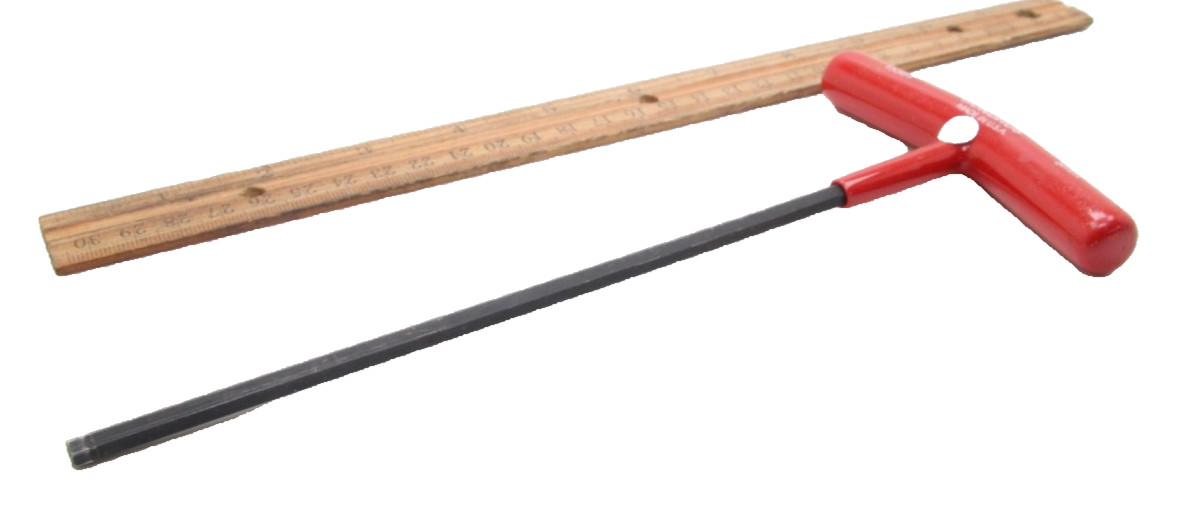 Bondhus 15364 5mm Metric Hex T-Handle 9″ Length Red Soft Grip USA