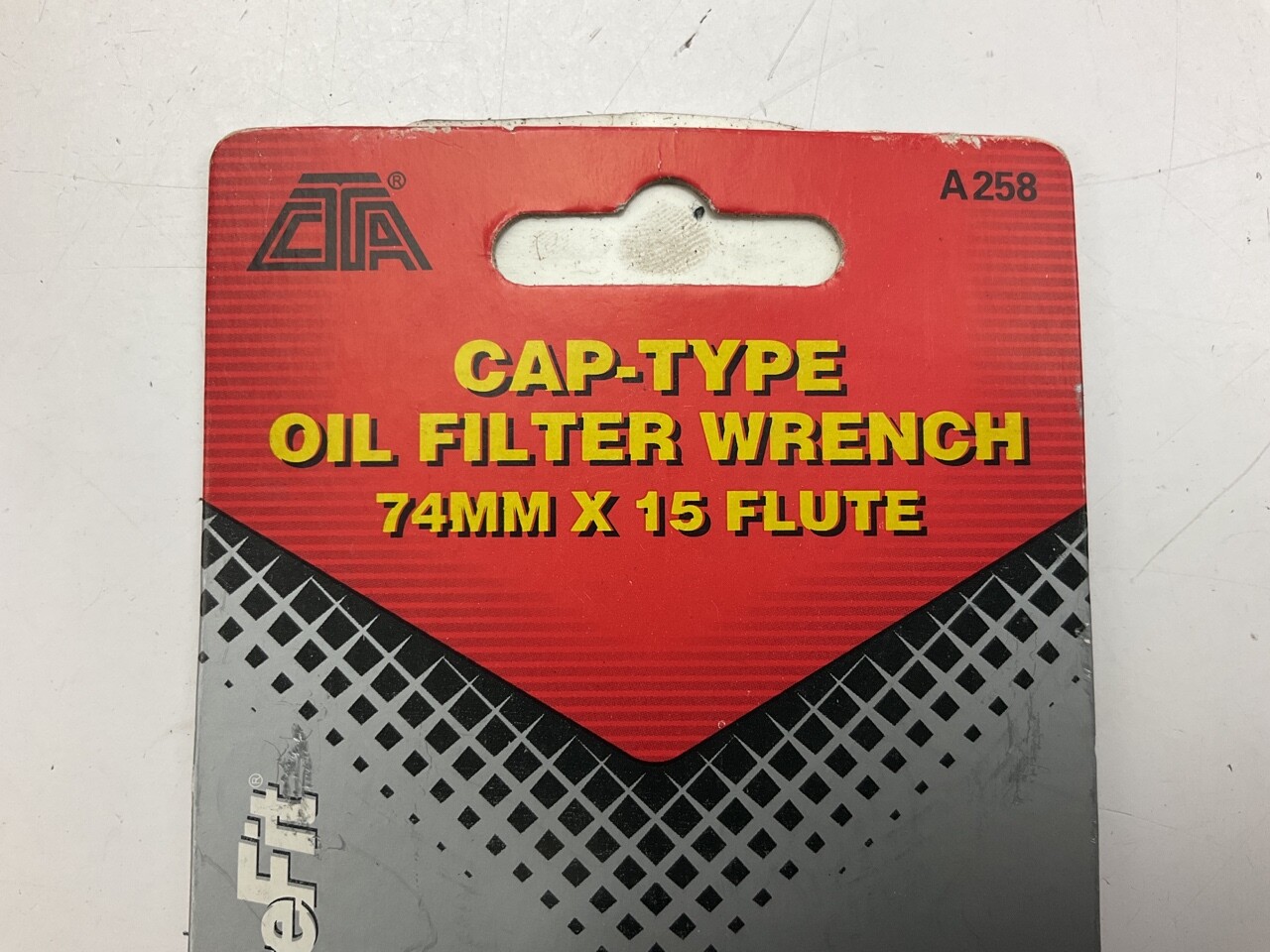 CTA A258 Cap Type Oil Filter Wrench – 74MM X 15 Flute, 3/8″ Drive
