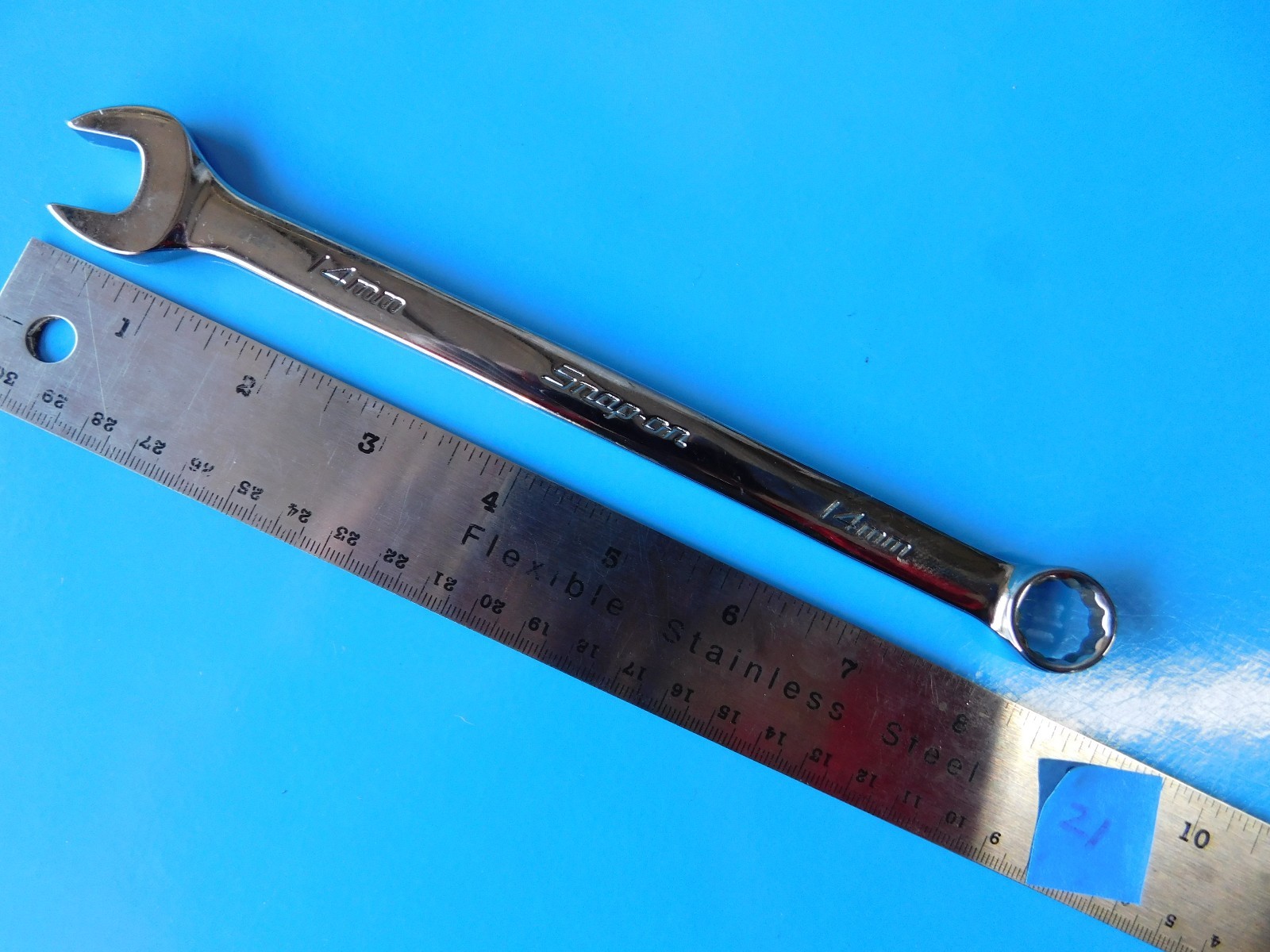 NEW , SNAP ON TOOLS » 14 MM » REGULAR LENGTH WRENCH , PART #OEXM140B