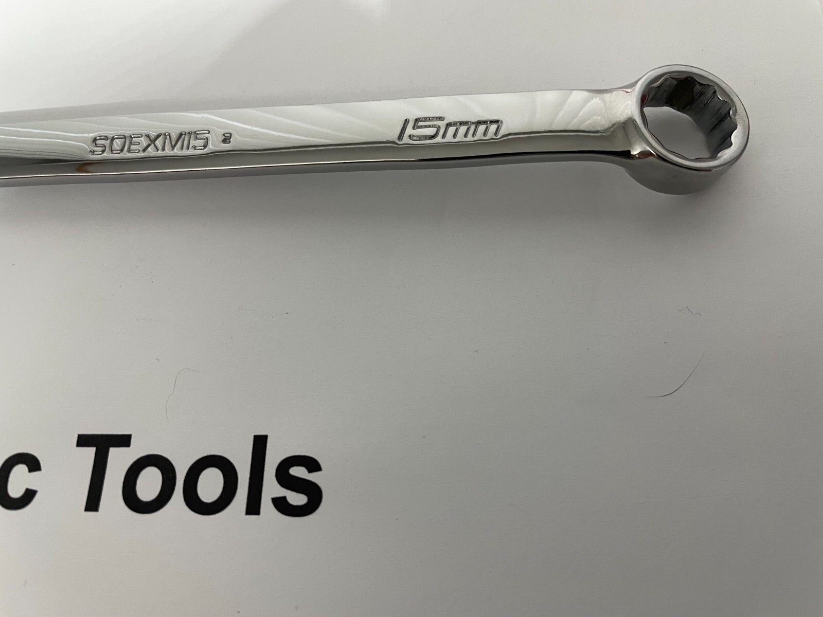 Snap-On Tools USA 2022 15mm Metric Flank Drive Plus Combo Wrench SOEXM15
