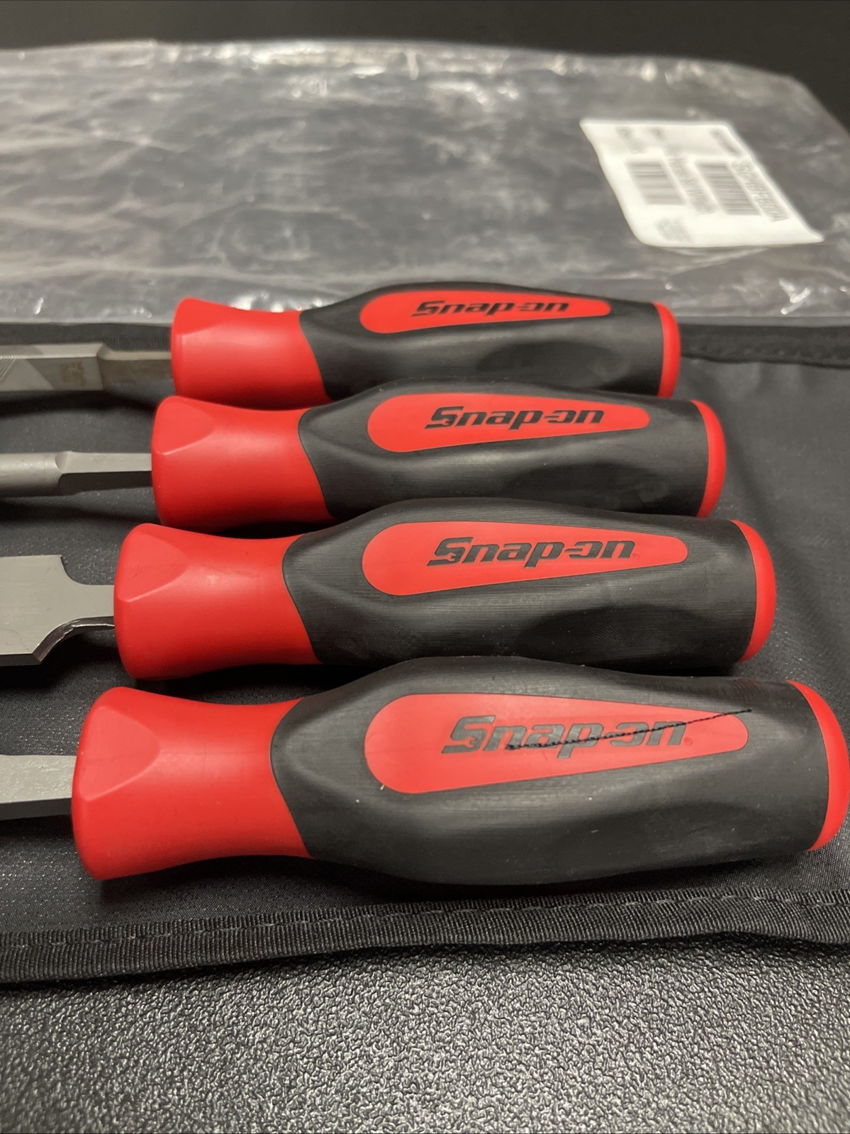 Snap-on Tools PORTUGAL NEW 4-Piece Red Mixed File Set SGHBF600A