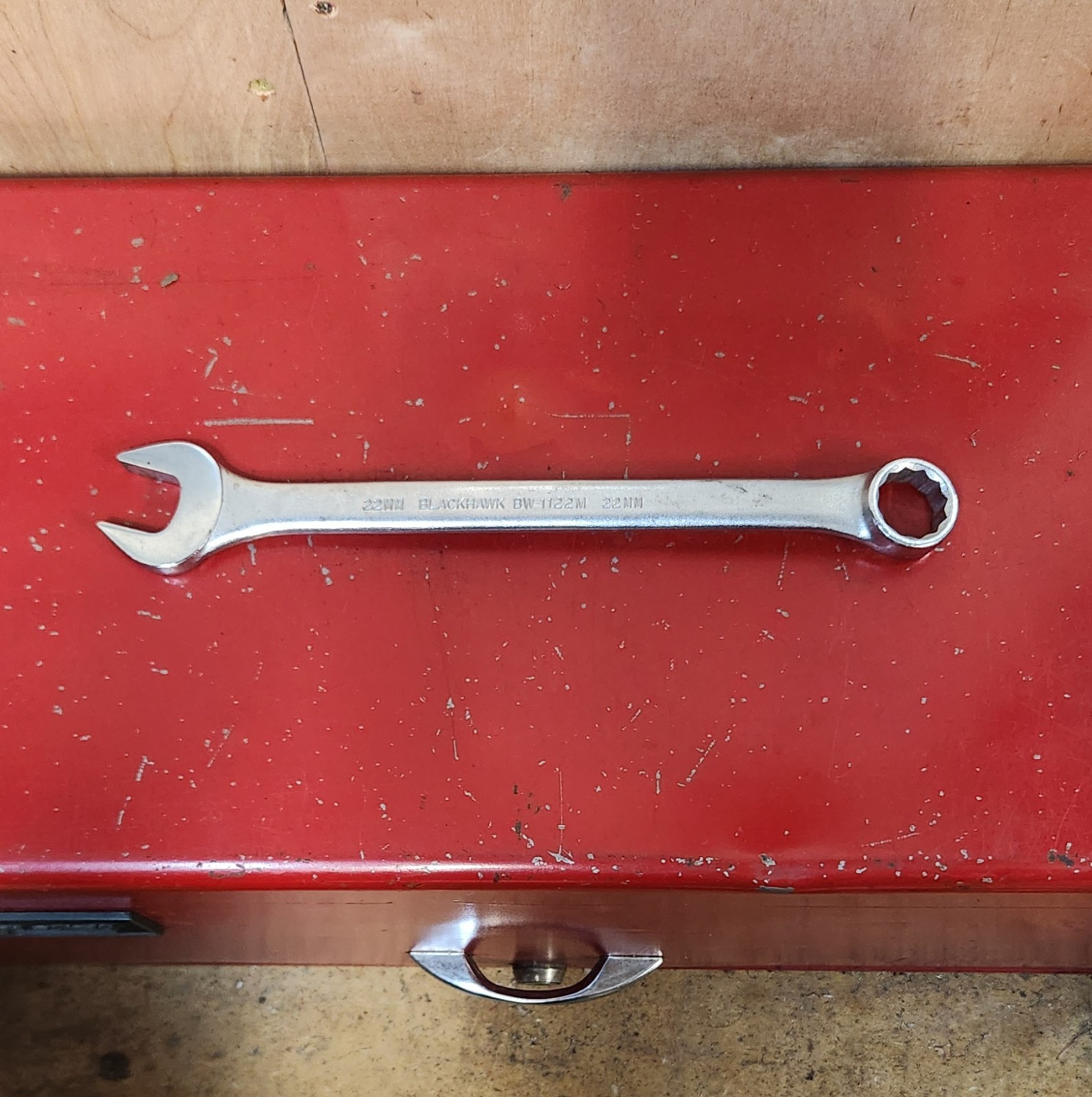 Blackhawk USA 22mm Combination Wrench 12 Point BW-1122M NOS Vintage Metric