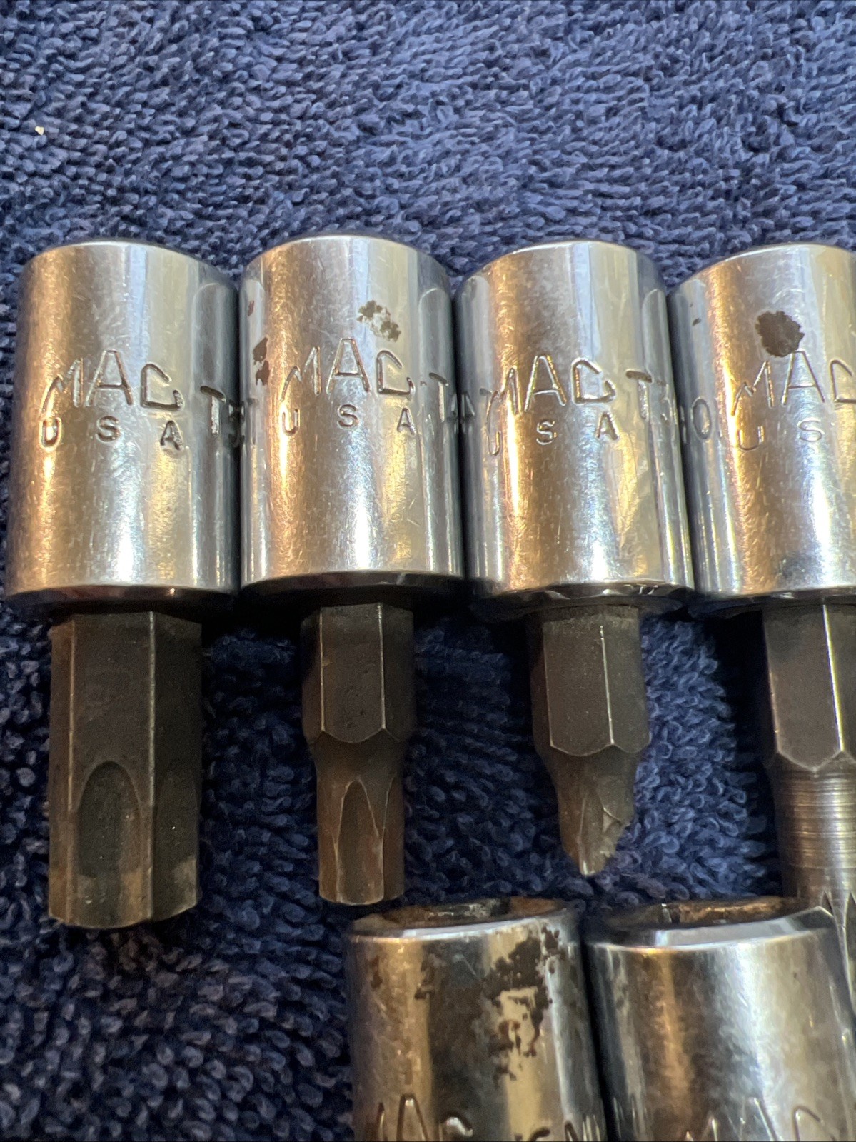 MAC TOOLS TORX BIT SET 11 Pcs MIXED LOT, 1/4” ,3/8” And 1/2” Drive. Lot#5