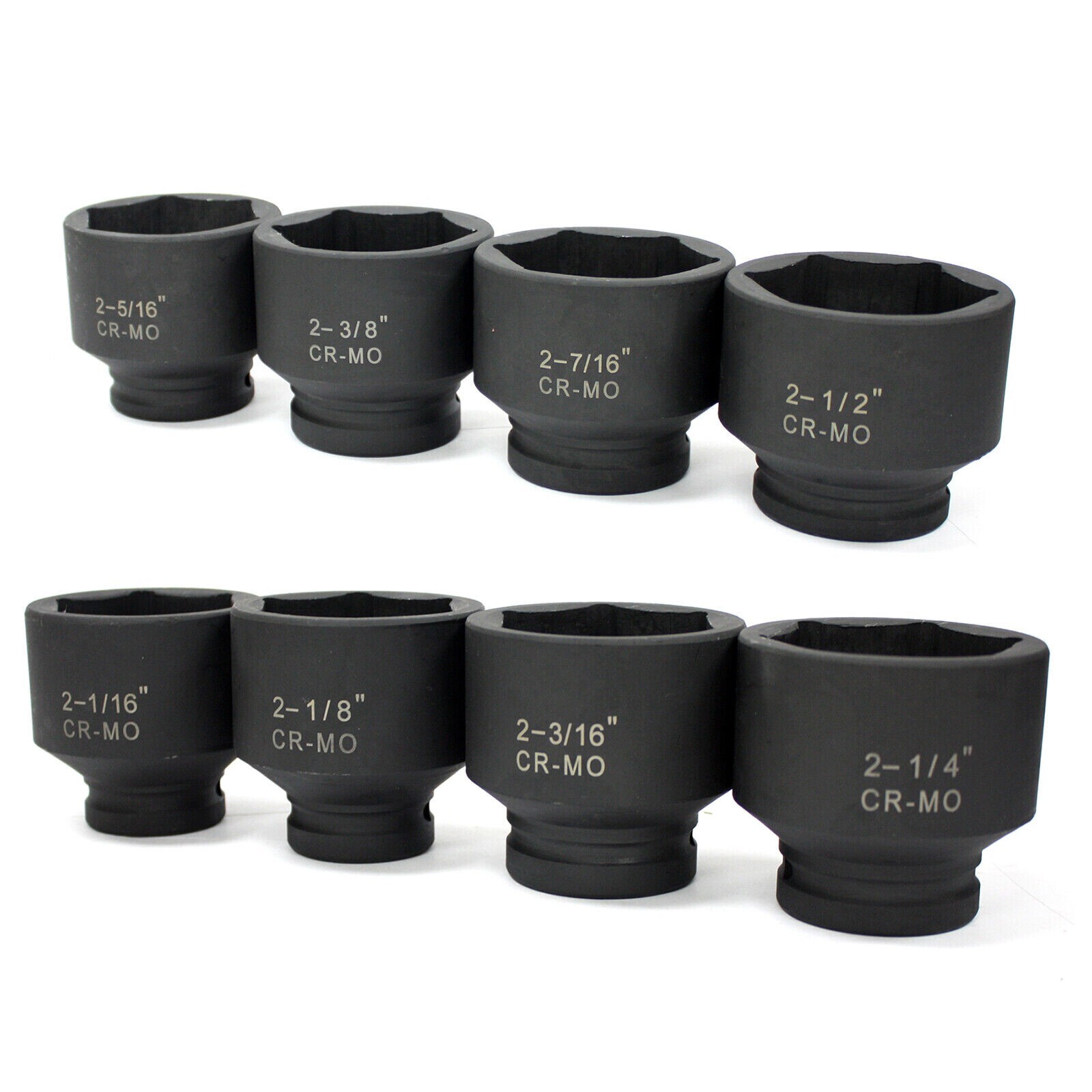 9pc 3/4″ Dr. Jumbo Shallow Air Impact Socket Set (SAE) 6-Point CR-MO