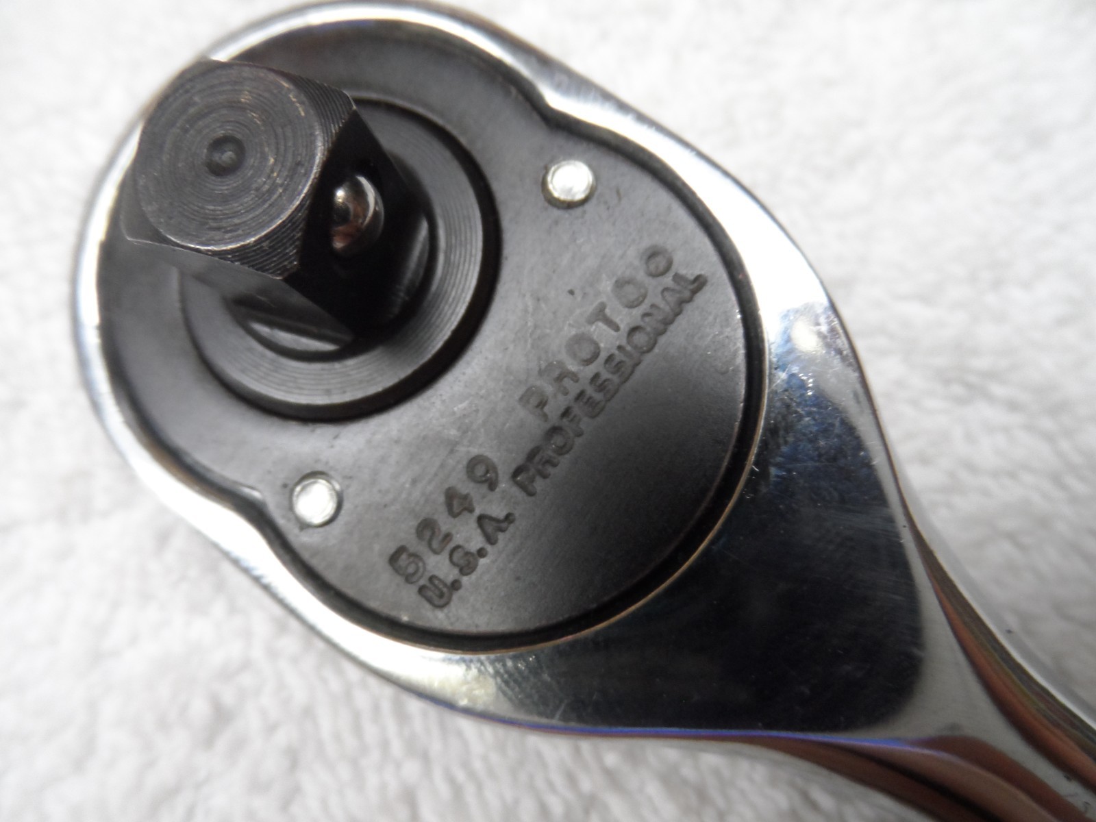 Proto Professional 3/8″ Drive Ratchet Pear Head Ratchet, made USA – Part # 5249