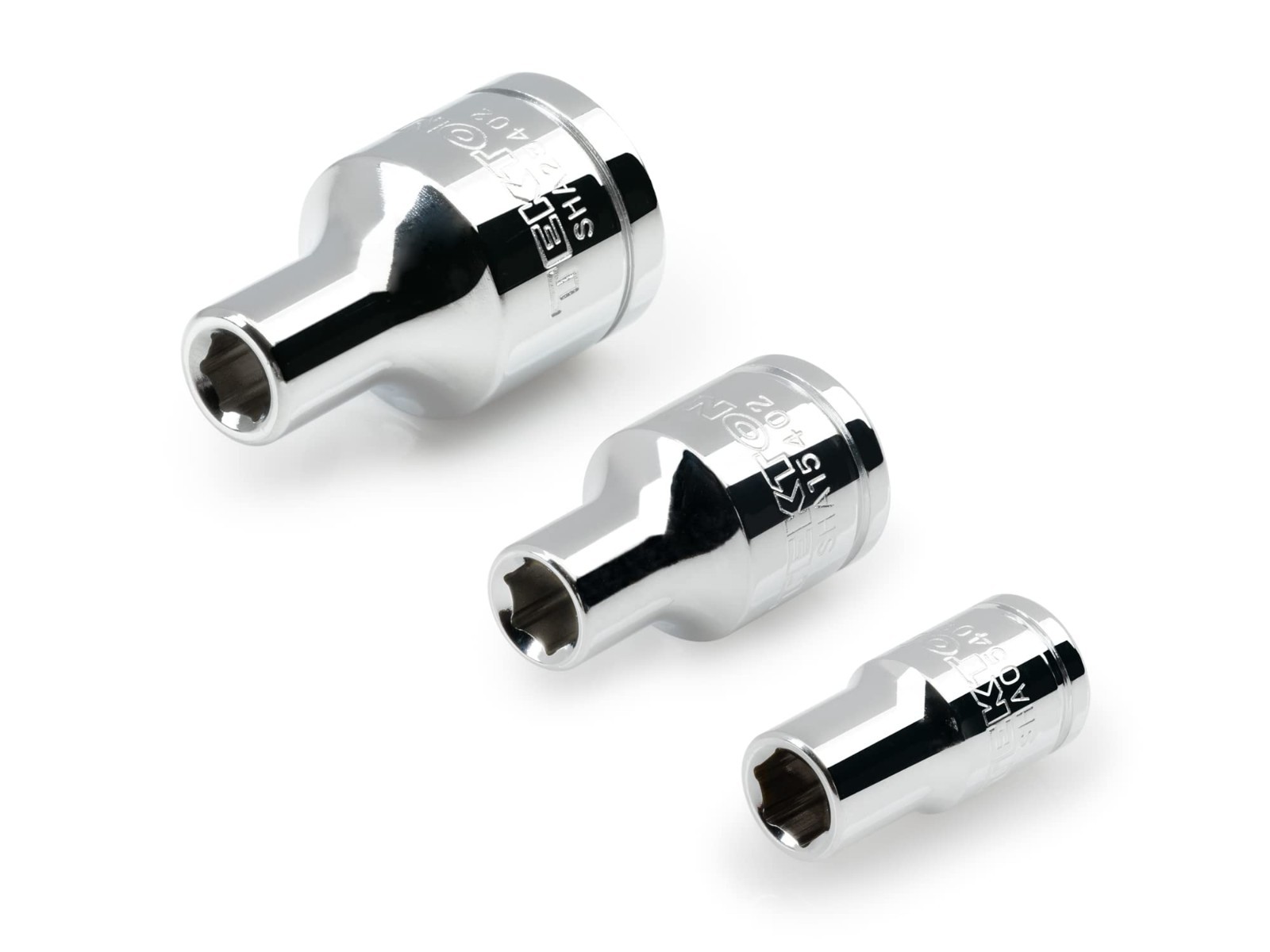 Magnetic Hex Bit Holder Socket Set – 1/4, 3/8, 1/2 Inch Drive, 3-Piece Tool Set