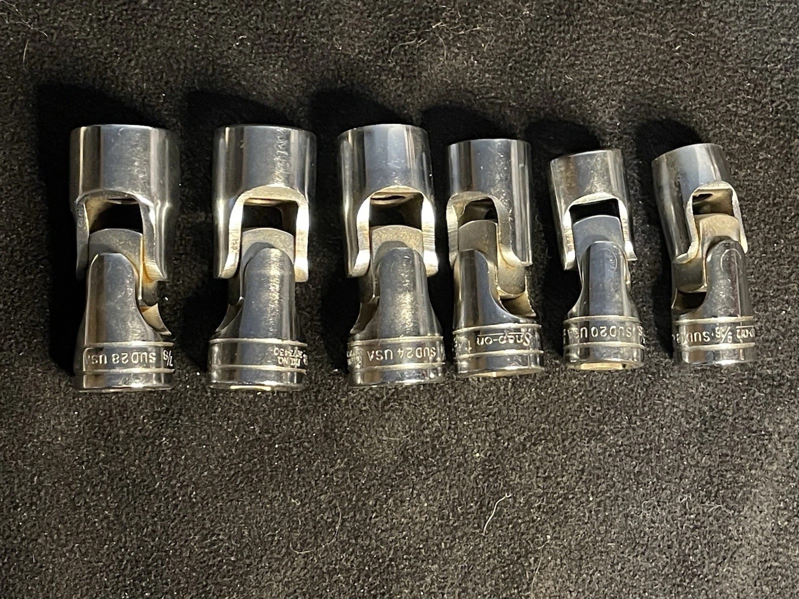 SNAP-ON SUD SERIES 1/2″ DRIVE 6 PIECE 12 POINT SWIVEL SOCKET SET 9/16″ TO 7/8”