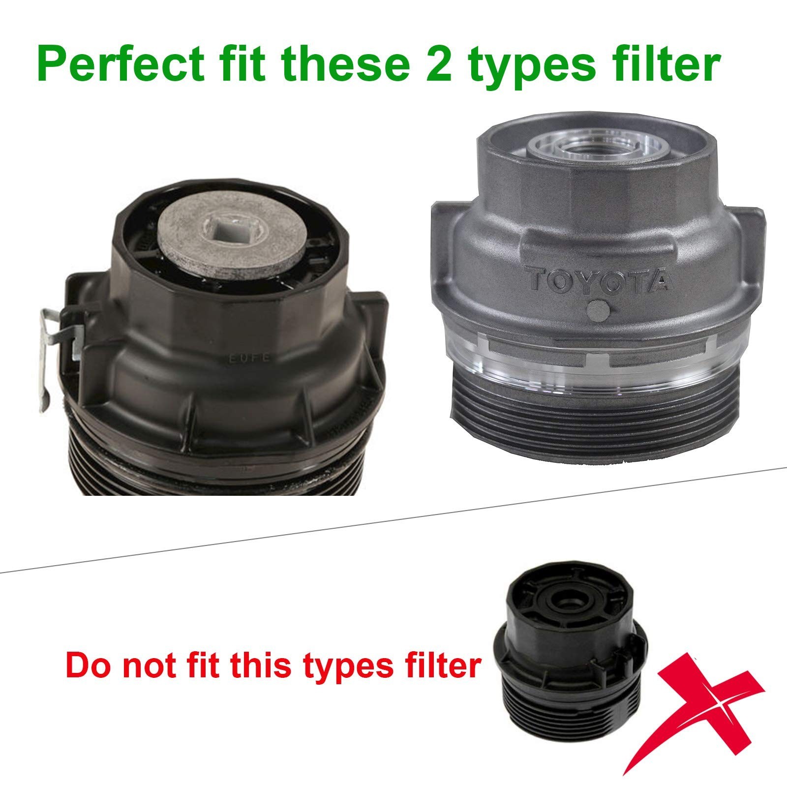 Oil Filter Wrench Set, Engine Oil Funnel & Drain Hose for Toyota Lexus 2.0L-5.7L