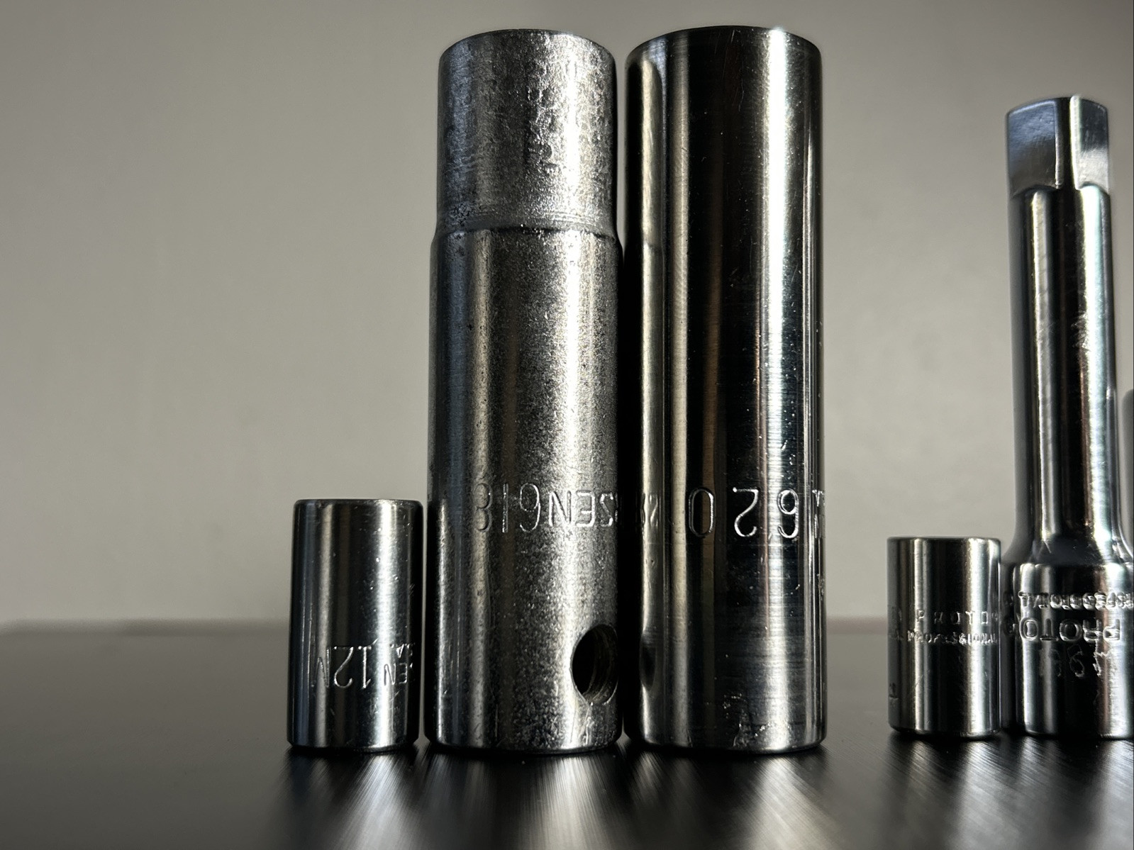11 Vintage Impact Sockets Mixed Lot 5 Proto, 3 Thorsen, 4 Herbrand