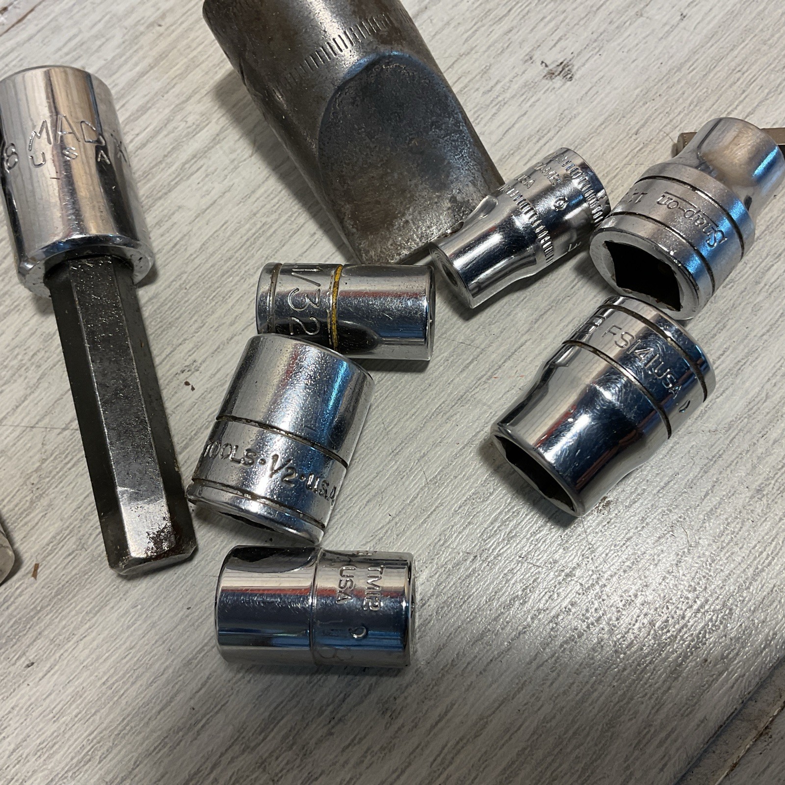 Mixed Lot of Sockets – Asst Brands And Sizes- Craftsman, S-K, Snap-on. etc!