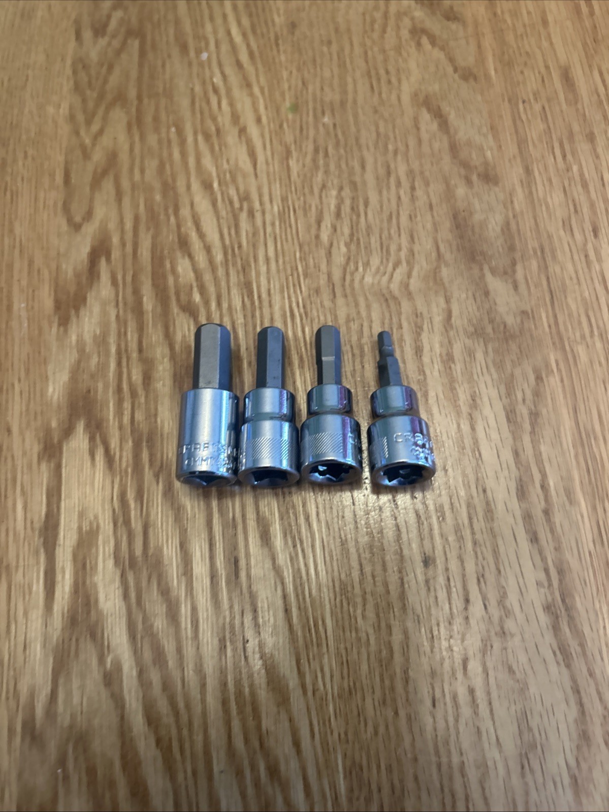 CRAFTSMAN – Lot Of 4 Metric Hex Socket Drivers , 3/8″Drive (4mm,7mm,8mm,10mm)